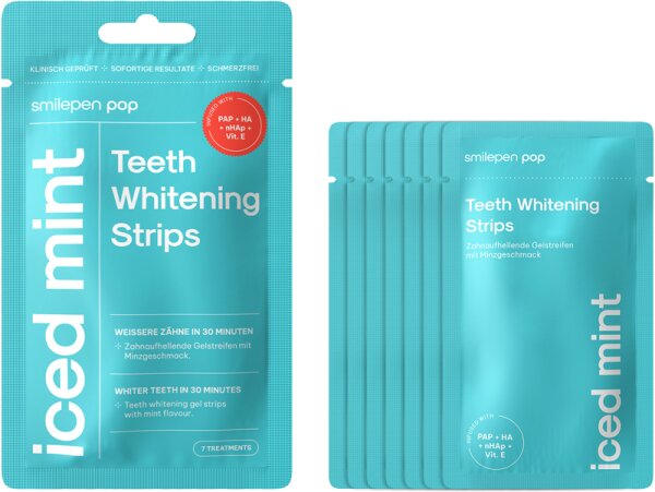 4260528553648 - Pop Teeth Whitening Strips Iced Mint