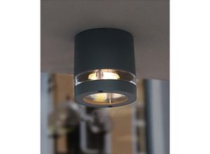 4260529932152 - LED Außenleuchte FOCUS Aluguss anthrazit Ø 10cm Wandleuchte Deckenleuchte