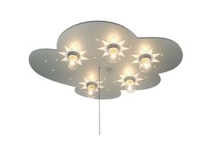 4260529932268 - - led Kinder Deckenleuchte Wolke Titan Sterne Zugschalter für LED-Schlummerlicht