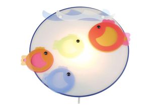 4260529933128 - - Farbenfrohe led Wandleuchte Ø25cm bruchsicherer Schirm Applikation kleine fische