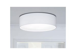 4260529937621 - Meinewunschleuchte - Deckenleuchte rund mit led dimmbar - Stoffschirm Weiß ø 55cm