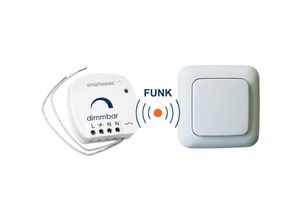 4260529938543 - SmartHome Funk Schalter Set = Mini Funk-Einbaudimmer + Funk-Wandschalter