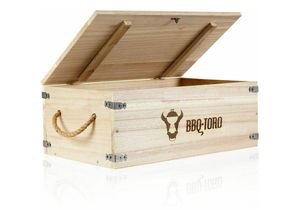 4260532292748 - Rustikale Holzkiste für Dutch Oven und Grillzubehör Aufbewahrung Aufbewahrungsbox - Bbq-toro