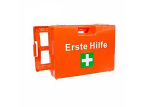 4260535140299 - Erste-Hilfe-Koffer s mit Füllung gem din 13157 inkl Wandhalterung - orange - Lüllmann