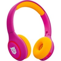 4260535486311 - Tiger Media tigerbuddies Kinder On Ear Kopfhörer Bluetooth® kabelgebunden Stereo Crazy Pink Lautstärkebegrenzung Lautstärkeregelung Faltbar