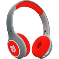 4260535486328 - Tiger Media tigerbuddies Kinder On Ear Kopfhörer Bluetooth® kabelgebunden Happy Red Lautstärkebegrenzung Lautstärkeregelung Faltbar