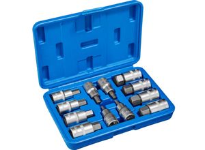 4260541020264 - tectake® Innensechskant Torx Steckschlüsselsatz 12-teilig 1 2 Zoll mit Kodierung und Kugelfangrille übersichtliche Anordnung im Kunststoffkoffer 4260541020264 - tectake® Innensechskant Torx Steckschlüsselsatz 12-teilig 1 2 Zoll mit Kodierung und Kugelfangrille übersichtliche Anordnung im Kunststoffkoffer