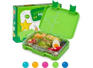 4260543580520 - Schmatzfatz junior Lunchbox 6 Fächer 213 x 15 x 45 cm (BxHxT) - Klarstein