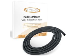 4260545436924 - Ecence - 3m   118inch Kabelschlauch 13-20mm Schwarz Gewebe-Geflecht-Schlauch zuschneidbar