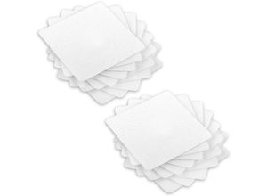 4260545437518 - Ecence - 24x Transparent Anti-Rutsch Pads quadratisch Badewanne Dusche Treppe