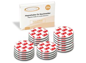 4260545437549 - 20x Magnethalterung 50mm für Rauchmelder Feuermelder Magnet-Befestigung