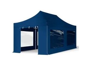 4260546586413 - 3x6m Aluminium Faltpavillon inkl 4 Seitenteile dunkelblau - (600230)