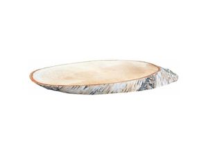 4260546685222 - Iwerk - Birkenholzscheiben oval 100% Natur ø 35 - 38 cm Dekoration Baumscheibe Holzdeko