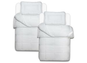 4260552389336 - NYVI Kinderbettenset Junior AllYear 100x135 cm 4-tlg - 2x 4 Jahreszeitendecke 100x135 cm und 2x Kissen 40x60 cm