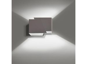 4260554866743 - Wandleuchte Vanessa aus Metall in Grau G9 max20W - grey - Famlights