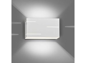 4260554867238 - Wandleuchte Tabea aus Metall in Weiß G9 max20W - white - Famlights