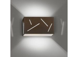 4260554867306 - Wandleuchte Lynn aus Metall in Wenge G9 max20W - Wenge - Famlights