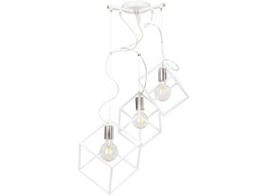 4260554869294 - Famlights - Pendelleuchte Jakob aus Metall in Weiß 3 x E27 - white