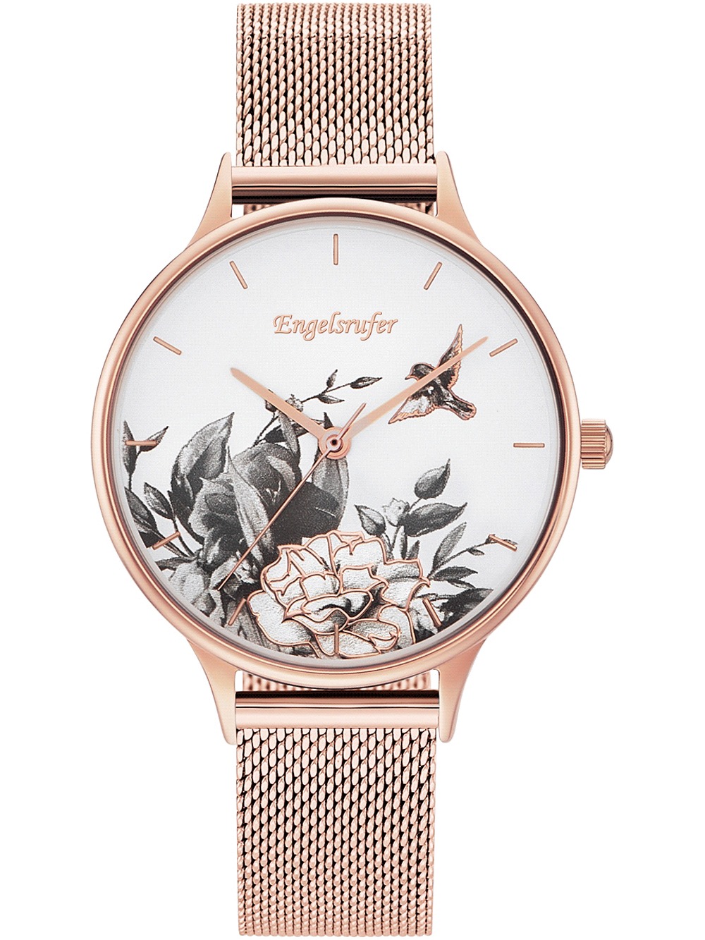 4260562164039 - Quarzuhr ENGELSRUFER Blume weiß rosé ERWA-FLOWER1-MR-MR Armbanduhren rosegold (roségoldfarben) Damen Quarzuhren 4260562164039 - Quarzuhr ENGELSRUFER Blume weiß rosé ERWA-FLOWER1-MR-MR Armbanduhren rosegold (roségoldfarben) Damen Quarzuhren