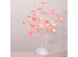 4260563533360 - - LED-Rosenblütenbaum Pink h 40 cm-M50025