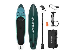 4260565524854 - Vorbestellung Stand Up Paddle Board Blue Wave – Aufblasbares SUP Board Set bis 150 kg - Blau gestreift Lieferbar ab 25062024 4260565524854 - Vorbestellung Stand Up Paddle Board Blue Wave – Aufblasbares SUP Board Set bis 150 kg - Blau gestreift Lieferbar ab 25062024