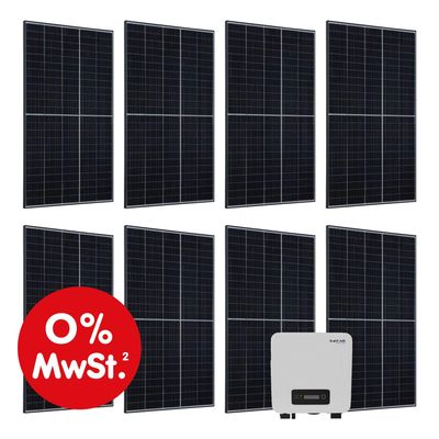 4260565528302 - Vorverkauf Solaranlage Set 3000 W Photovoltaik Anlage 8 Solarmodule Wechselrichter und WLAN