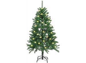 4260565528876 - Künstlicher Weihnachtsbaum - Baum mit led Beleuchtung & Ständer - Tannenbaum naturgetreu für drinnen - Christbaum künstlich - 120 cm - Juskys