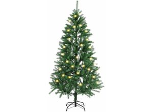 4260565528890 - Künstlicher Weihnachtsbaum - Baum mit led Beleuchtung & Ständer - Tannenbaum naturgetreu für drinnen - Christbaum künstlich - 180 cm - Juskys