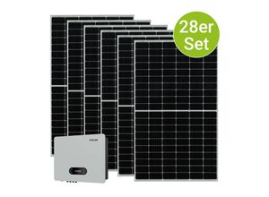 4260565528999 - Solaranlage Set 10500 Watt Photovoltaik Anlage 28 Module Wechselrichter - WLAN Bluetooth