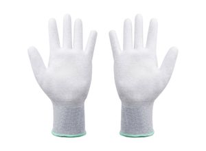 4260573962051 - Gmbh esd handschuhe GRÖßE s beschichtete innenfläche professionelles antistatik zubehör (norm-konform en 16350) - Quadrios