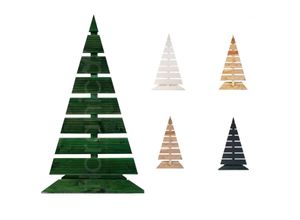 4260575624001 - Floranica Weihnachtsdeko Weihnachtsbaum Lärchenholz Höhe 92 cm Fußbreite 45 cm Grün Holzweihnachtsba