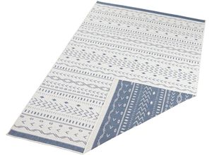 4260578023467 - Teppich Kuba Teppiche Gr B L 160 cm x 230 cm 5 mm 1 St blau Esszimmerteppiche In-& Outdoor Wetterfest Balkon Garten Wohnzimmer Wasserfest