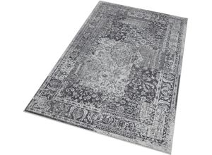 4260578024730 - Teppich HANSE HOME Plume Teppiche Gr B L 200 cm x 290 cm 9 mm 1 St grau (grau blau) Esszimmerteppiche Kurzflor Used-Look Teppich Vintage Esszimmer Wohnzimmer Flur