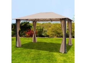 4260578438575 - Rendezvous 3x4 m Softtop Gartenpavillon inkl 4 Seitenteile cappuccino - (300116)