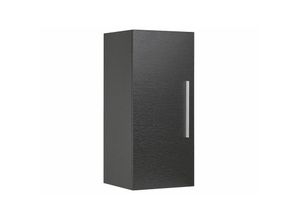 4260580934881 - Beliani - Hängeschrank Schwarz mdf Platte Aluminium 88 x 40 x 35 cm Modern Trendy Praktisch Viel Stauraum Fächer Badezimmer - Silber