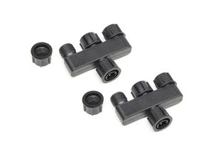 4260581494438 - - 2er-Set Stromverteiler für 12V-System Zubehör für Stableuchten Serie Amalfi IP44