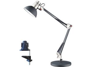 4260581495336 - Fischer&honsel - led Schreibtischlampe Schwarz dreifach schwenkbar als Klemmleuchte verwendbar