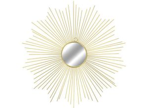 4260581814083 - - Goldener Wandspiegel Metall Ø65cm-M56870