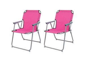 4260581818326 - - 2 Stück Garten   Campingstuhl Oxfort Pink-MPO2600PI-2