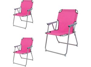 4260581818333 - - 3 Stück Garten   Campingstuhl Oxfort Pink-MPO2600PI-3