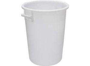 4260582172106 - Tonne mit Griffen 100 l Ø 520 x H 670 mm lebensmittelecht temperaturbeständig stapelbar recycelbares HDPE weiß