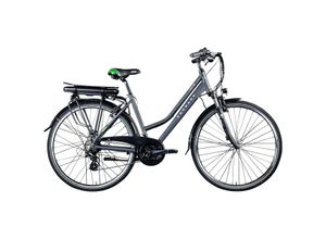 4260582291319 - Z802 E Bike Trekkingrad Damen ab 155 cm mit Nabenmotor Pedelec Trekking Fahrrad mit 21 Gang und Beleuchtung StVZO