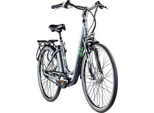 4260582293603 - Green 37 E Bike Damen 28 Zoll Pedelec 7 Gang Elektrofahrrad ab 150 cm Damenfahrrad retro Hollandrad mit Nabenschaltung