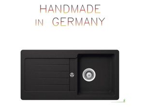 4260586552034 - Keenberk - Granitspüle Victory s-vel 86020 - black ab 40er Unterschrank 860 x 435 mm