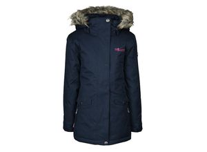 4260587491011 - TROLLKIDS - Wintermantel OSLO COAT XT mit Kunstfellbesatz in navy magenta Gr98