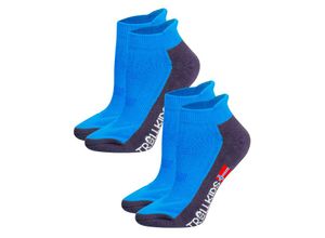 4260587491264 - TROLLKIDS - Hiking-Socken LOW CUT 2er-Pack in medium blue Gr27-30