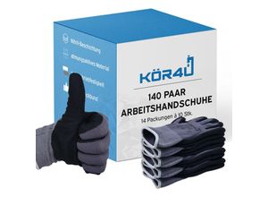 4260592564717 - K&k Dichtungstechnik - kör4u Arbeitshandschuhe Elite 1000 Nitril-Beschichtung Größe 7 (s) 140 Paar