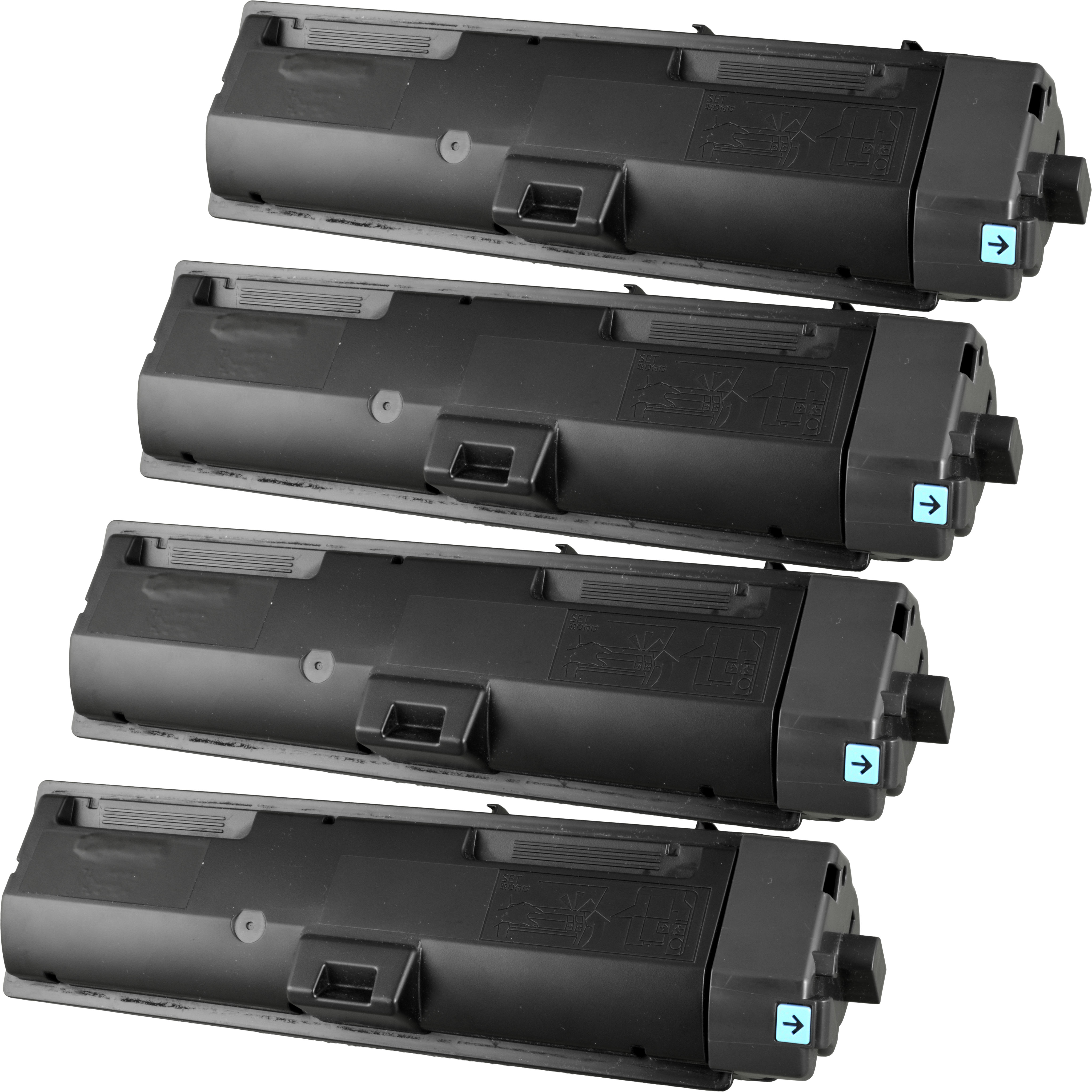 4260594075433 - 4 Toner ersetzt Utax PK-1012  schwarz