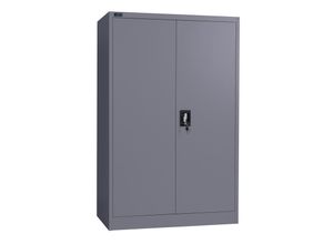 4260595754573 - Makika - Aktenschrank   Büroschrank abschließbar 140x90x40cm in Anthrazit