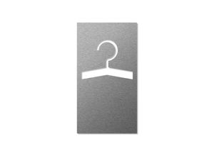 4260597331062 - Keilbach Piktogramm Symbol Garderobe Edelstahl selbstklebend